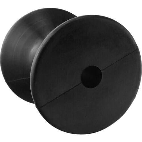 Boat Trailer Rubber Keel Roller, Black, 3 inches, Sailboat Yacht Accessories