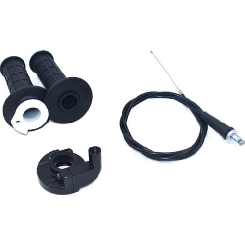 Motorcycle Grips With Throttle Settle And Throttle Cable Fit For Universal Motocross Dirt Pit Bike ATV Quad Handlebar Parts
