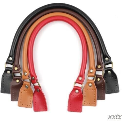 PU Leather Strap Replacement for Handmade Beach Bag Bucket Handbag Handles Top Handle Bags Purse Handle