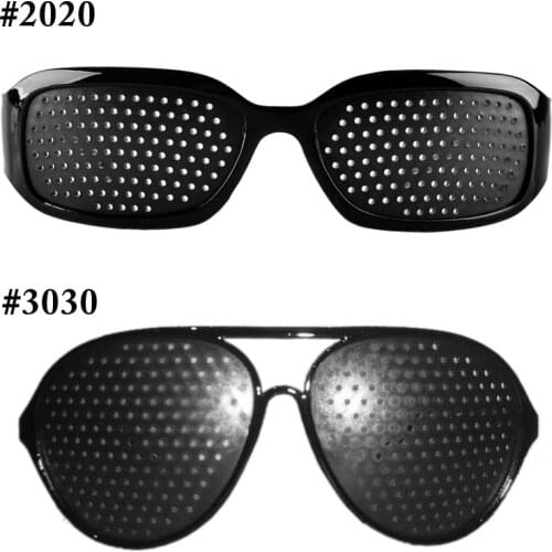 Black Pin hole Sunglasses Anti-fatigue Vision Care Microporous Glasses Eye Exercise Eyesight Improve Anti-myopia Unisex Eyewear