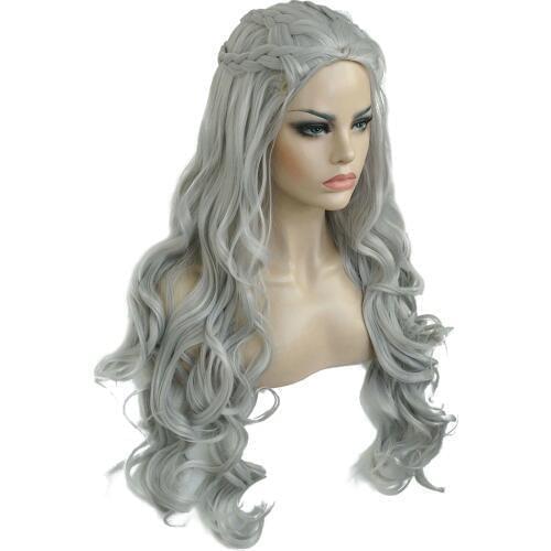 StrongBeauty Daenerys Targaryen Dragon Princess Cosplay Wig Halloween Costume Wigs Synthetic 32" in Net weight 500g