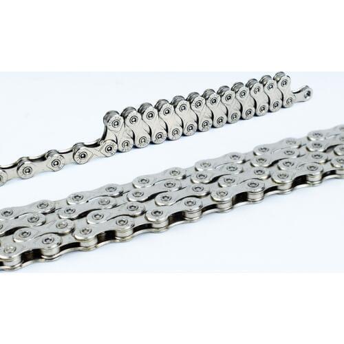 TRUYOU 10 20 30 Speed Bike Chain Solid Mountain Road Folding Bicycle Parts MTB Variable 116L Silver