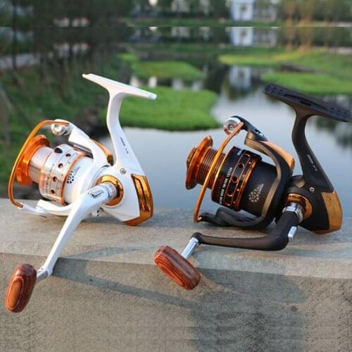 Yumoshi Spinning Fishing Reel 12BB 1 Bearing Balls 500-9000 Series Metal Coil Spinning Reel Boat Rock Fishing Wheel Tackle