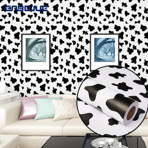 0.45x5M Self Adhesive Wallpaper Mural Modern Living Room TV Background Black Wall Sticker Home Decor Wardrobe Furniture Stickers
