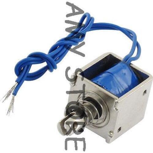 10mm Stroke Open Frame Push Type Solenoid Electromagnet DC 24V 1A