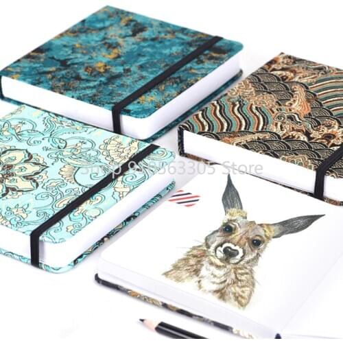 165g/m2 Vintage SketchBook Drawing Papers Colorde Pencils Hand Painted Sketchbook Template Students Stationery Birthday Gift