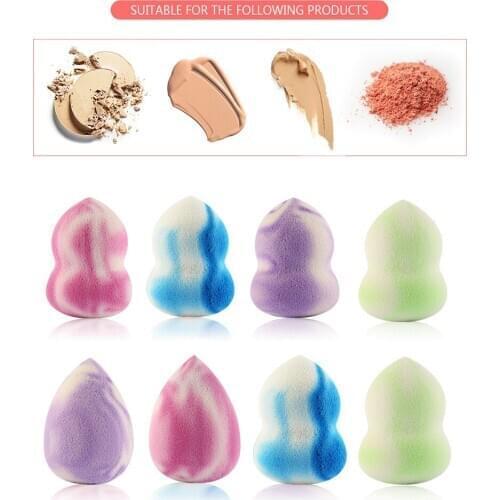 4piecs Makeup Foundation Sponge Makeup Cosmetic Puff Powder Soft Cosmetic Make Up Sponge Beauty Tools Water Drop Shape Powder