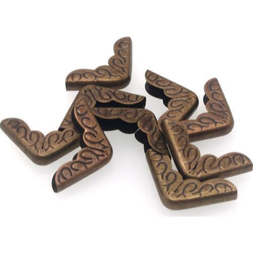 50PCs Book Corner Scrapbooking Albums Menus Folders Protectors antique 16x16x4mm F9306