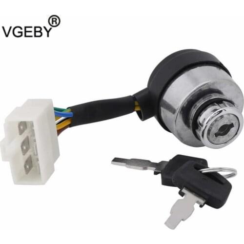 6 Wire Way Gasoline Diesel Generator Gas Ignition Start Key Lock Combination Switch For 2.5-6.5KW 188F Gas Generator
