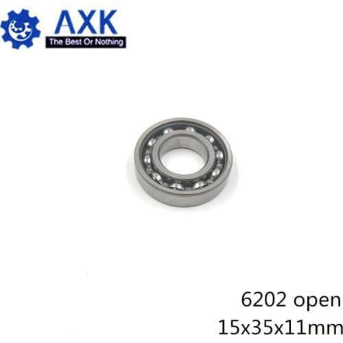 6202 Bearing 15*35*11 mm ABEC-3 P6 ( 4 PCS ) For Motorcycles Engine Crankshaft 6202 OPEN Ball Bearings Without Grease