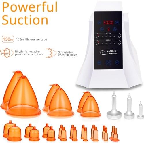 Breast Butt Enlargement Machine Body Detox Skin Tightening Massage Beauty Vacuum Cupping Equipment Salon Use