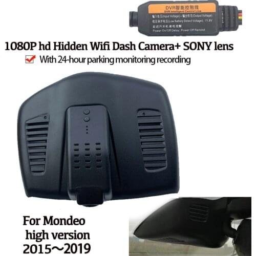 Car Hidden HD 1080P Wifi Recorder Dash Cam Camera For Mondeo High version 2015~2019 Novatek 96658 High quality Night Vision