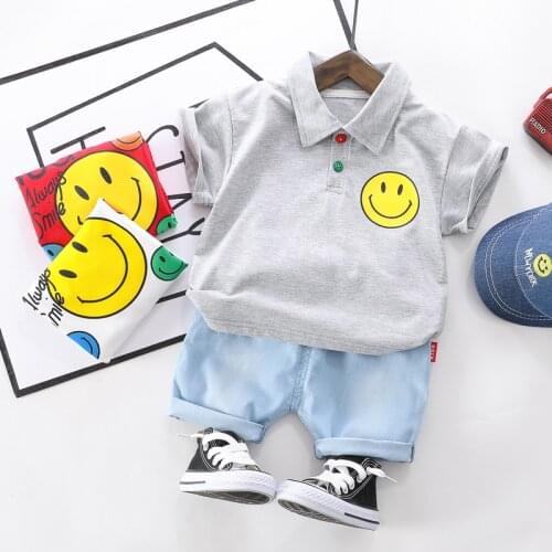 Children Cotton Out Clothes Summer Baby Boys Cartoon T Shirt Shorts 2Pcs/sets Infant Kids Fashion Toddler Tracksuits