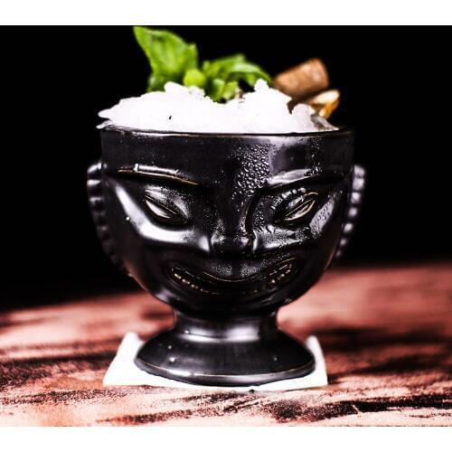 Indigenous Hawaii Tiki Mugs Cocktail Cup Beer Beverage Mug Wine Mug Ceramic Ku.Ku.Kauioo Mug Bar Tools