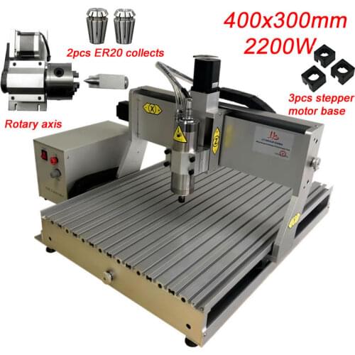 CNC 3040 2200W Milling Engraving Machine 4Axis USB Port Metal Engraver Wood Cutter Mach3 Controller With Free ER20 collects