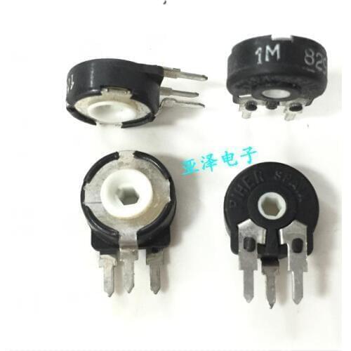 2pcs Imported Spanish PIHER adjustable potentiometer, PT10-1M vertical hexagon hole