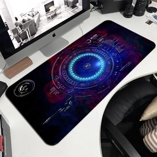 MRGLZY Gaming Mouse Pad Carpet Laptop Accessories Best Seller Mouse Pads Gamer Accessories Desk Mat Iron Man Jarvis Mousepad