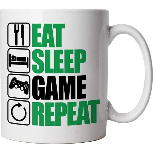 Eat Sleep Game Repeat Mug