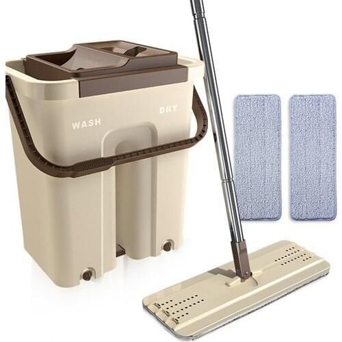 Mop Set Wide Cups Cleaning Set + Replacement Mop