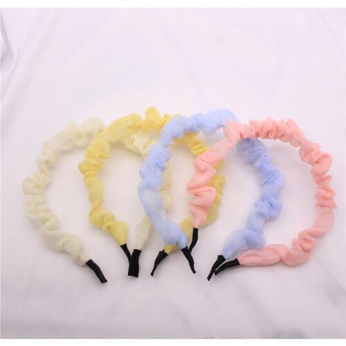 2020 Spring And Summer New Large Intestine Ring Headband Candy Color Simple Small Fresh Hair Accessories