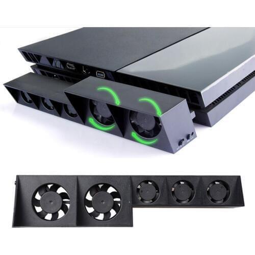 USB Cooling fan 5 Cooler Fans External Turbo Temperature Control Super Turbo for Playstation 4 PS4 Console Game Accessories