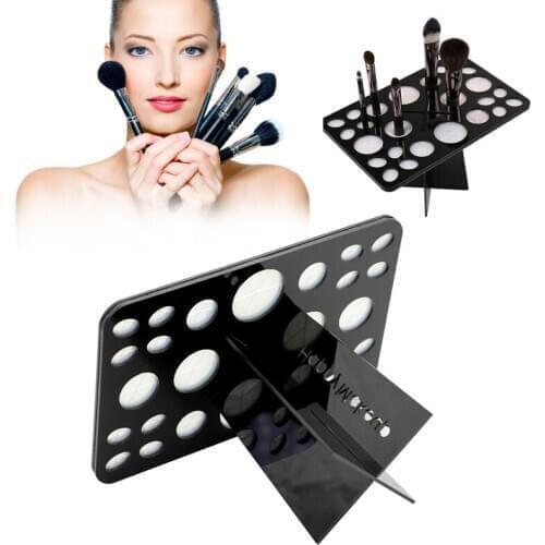 20 Holes Makeup Brush Holder Display Stand Acrylic Make Up Nail Art Pens Brushes Holder Box Tool Beauty Products