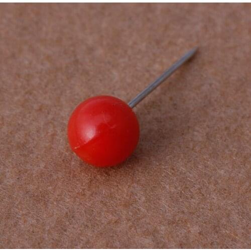 50Pcs/bag Round Pearl Head Pins Fishing Line Brooches Fishing Tackle Multicolor RXBC