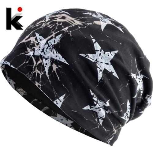Bonnet Beanies Men And Women New Fashion Printing Stars Beanie Hat Unisex Casual Gorras Skullies Cap Autumn Spring Gorras Hats