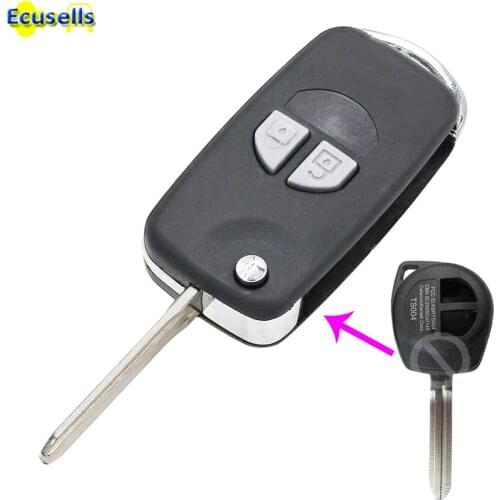 Folding 2 Button Remote Key Shell Case Blank Fob for for Suzuki Grand Vitara Swift Ignis SX4 Liana Alto TOY43 blade