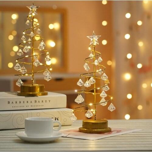LED Star Night Light Atmosphere Christmas Tree Night Lamp For Kids Bedroom Home Decor Fairy Lights Table Lamps Room Ornaments