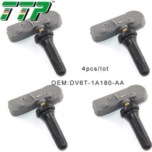TTP 4PCS DV6T-1A180-AA TPMS Car Tire Pressure Sensor Monitoring Valve System for Ford Explorer Lincoln Navigator 433MHZ