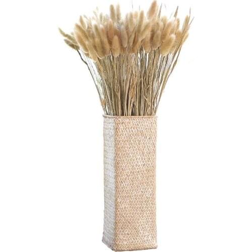 Handmade Nordic woven vase, strong and durable, dry flower wheat ear flower barrel