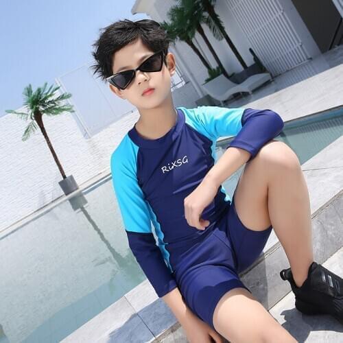 Weisuit swimwear sunscreen youth split diving suit short-sleeved child floating diving prevent Jellyfish clothes Kombinezon