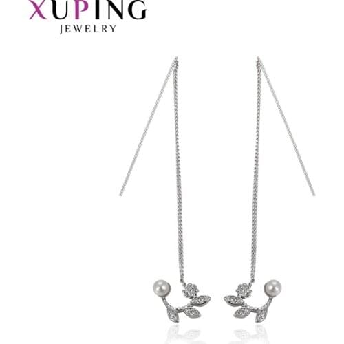 Xuping Jewelry Fashion Elegant Long Earrings for Women Gifts 92949
