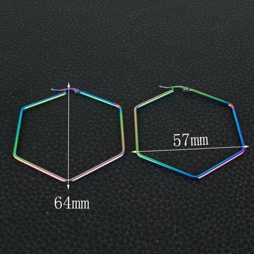 Womans Geometric Earring Big Simple Earring Fashion Stainless Steel Jewelry Earrings For Women EFGZAKCP