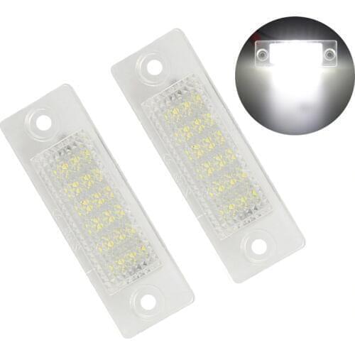 2pcs for VW Passat Cimousint License Plate Light Lamp 18LED 12V White Number License Plate Light For VW Golf 5 Plus for VW Jetta