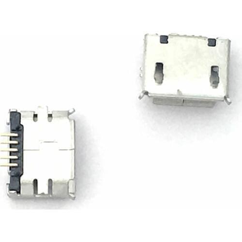 20pcs Micro USB 5pin Long Pin Female Socket Connector Curly Mouth Type for Charging Mobile Phone