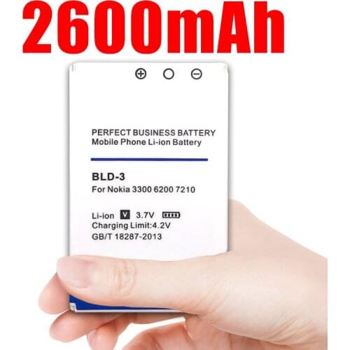 1850mAh BLD-3 battery for Nokia 7210 3300 2100 6220 6200 6610 7250 I6260 6610i 7250i
