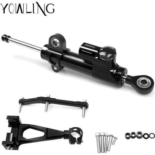 YOWLING CNC Aluminum Motorcycle Steering Stabilize Damper Bracket Mount Kit For Yamaha MT-09 MT09 FZ09 2013 2014 2015 2016 2017