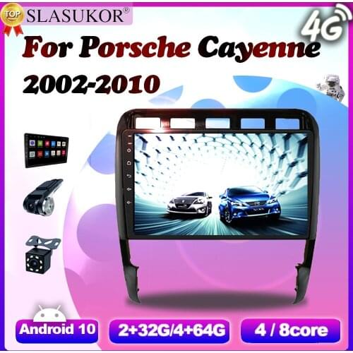 6G+128G Android 10 Audio For Porsche Cayenne 2002 2003-2010 Car Autoradio Multimedia Stereo Video GPS Navigation 8core NO 2 Din
