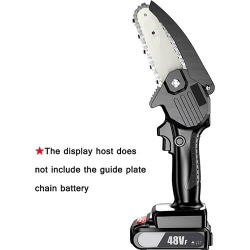 Portable Lithium Battery Electric Chain Saw Household Rechargeable Small Hand-Held Chainsaw Garden Pruning Felling Saw