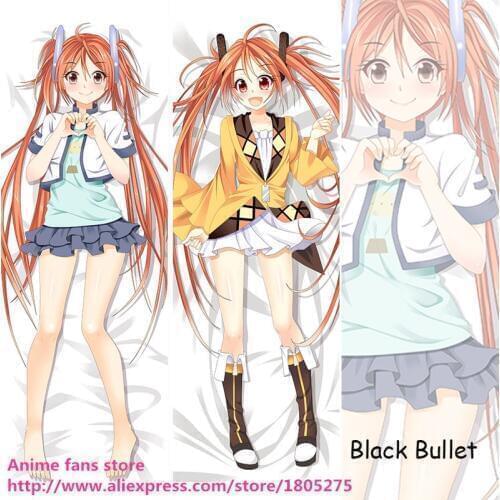 Cute Japanese Anime Pillowcase Black Bullet Lovely Girl Aihara Enju pillow case decorative Hugging Body