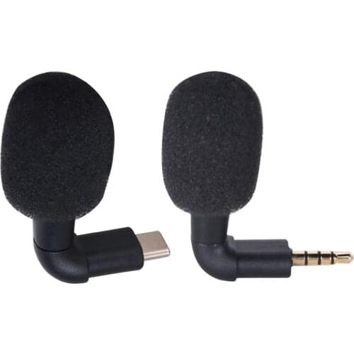 Smartphone Video Mini Microphone Mic Lossless Noise Reduction Type-c/3.5mm Plug Support Multiple Device for Conference