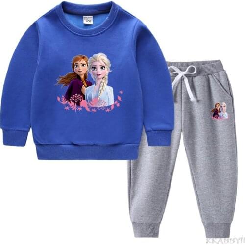 Disney Game Autumn Fashion Baby Girl Clothes Cotton Long Sleeve +Pants 2pcs Kids Tracksuit Baby Boy Clothing Set 2-14Y