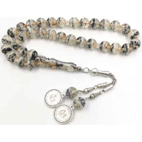 New arrived Tasbih resin inside sesame and wood 33 Prayer Beads islamic Accessoriy misbaha Muslim bracelet ADHA Eid gift Rosary