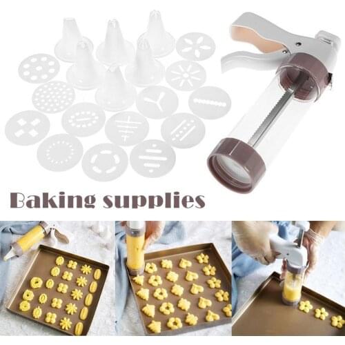 Cookie Press Kit Cookie Pressing Making Tool Biscuits Cake Mold Sugar Paste Extruder JAN88