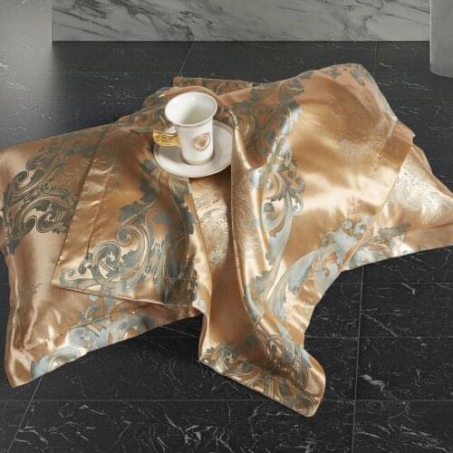 2021 New Nature Mulberry Silk Pillowcase Jacquard Pillowcases Pillow Case For Healthy Standard Queen King Multicolor