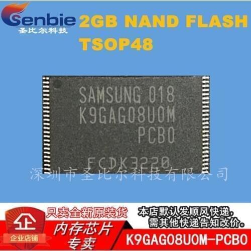New10piece K9GAG08UOM-PCBO K9GAG08U0M-PCB0 2G TSOP48 Memory IC