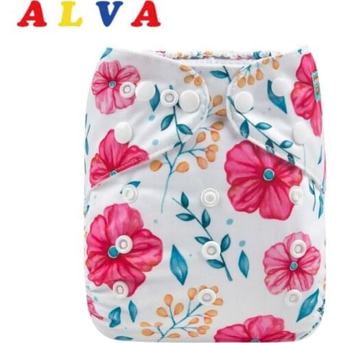 New Arrival! Alvababy Cloth Diapers Baby Modern Cloth Nappy with 1pc Microfiber Insert