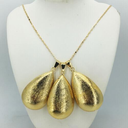 Wholesale Fashion Pendant / Necklace 24K gold jewelry set for womens birthday Travel Gift bridal accessories